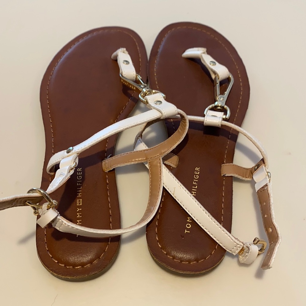 Tommy Hilfiger White Sandals Size 6